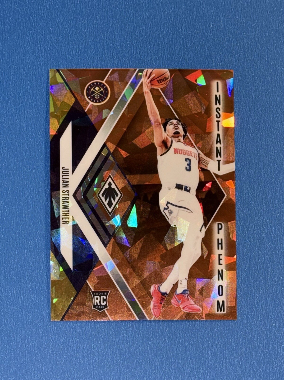 2023-24 Panini Phoenix Instant Phenom Orange Ice #6 Julian Strawther Rookie /249