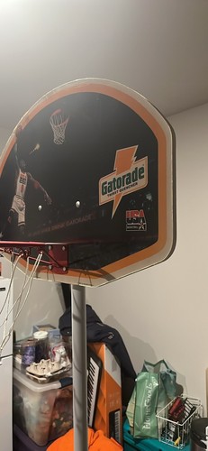 Michael Jordan Gatorade Basketball Hoop 1992 Bulls Hutch The Last Dance - Picture 6 of 10