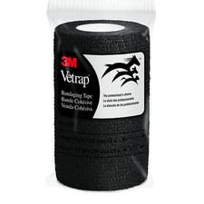 3M Vetrap Bandaging Tape: 4 in. x 15 ft. Black 