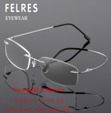 Metal Photochromic Myopia Nearsighted Glasses For Men Ultralight Sunglasses New