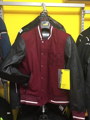 Macna Jacke Mod. College CE Protection, waschbares Leder + Wolle, Gürtelschlaufe