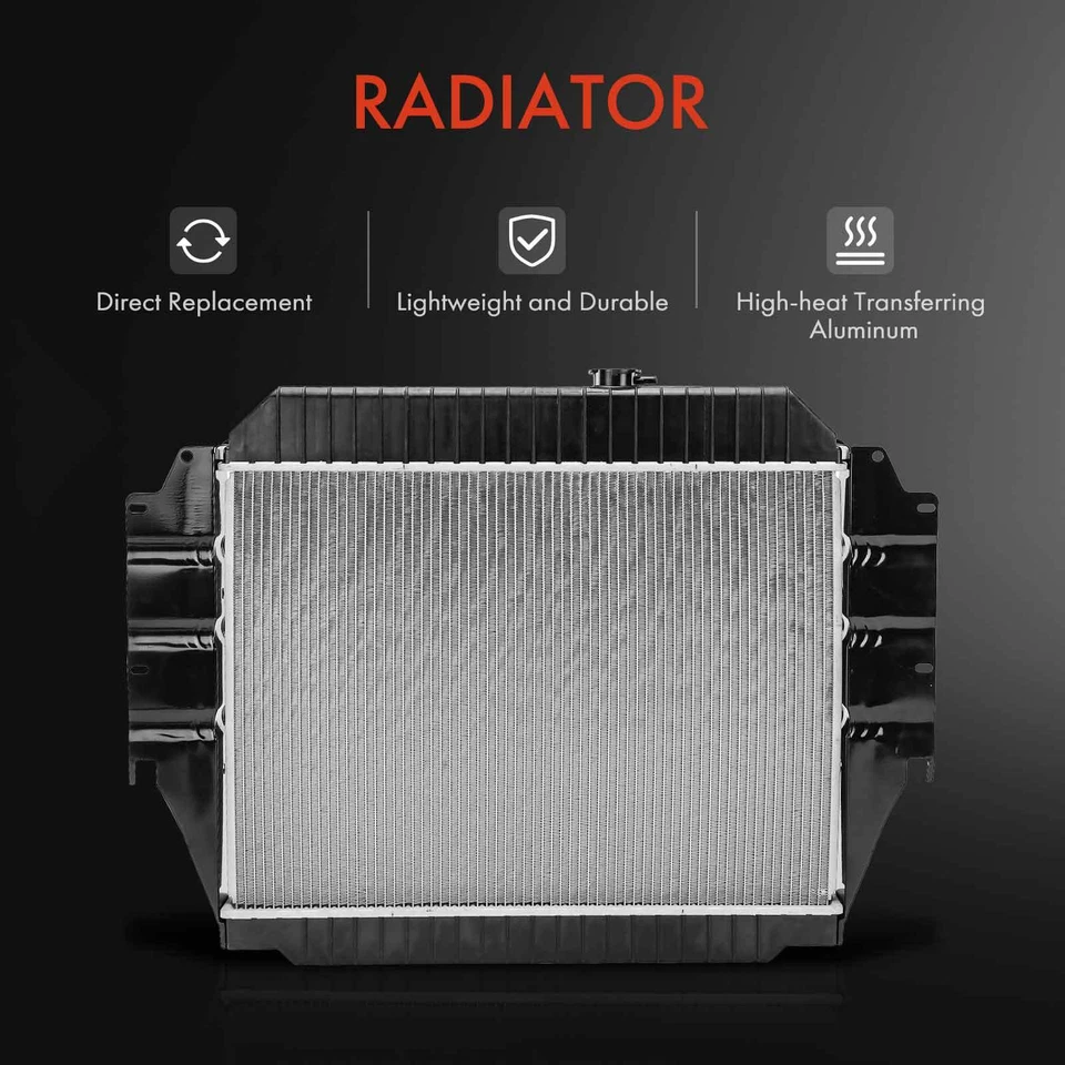 Radiador con enfriador de aceite de transmisión para Ford E-150 E-250 E-350 Econoline 92-96 Foto 3 de 4