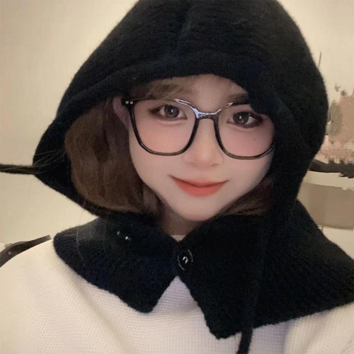Wool Knitted Wool Keep Warm Sleeve Cap Balaclava Beanie Hat