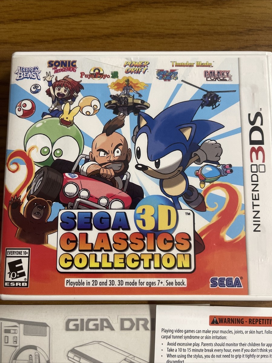 Sega 3D Classics Collection (Nintendo 3DS, 2016) COMPLETE w