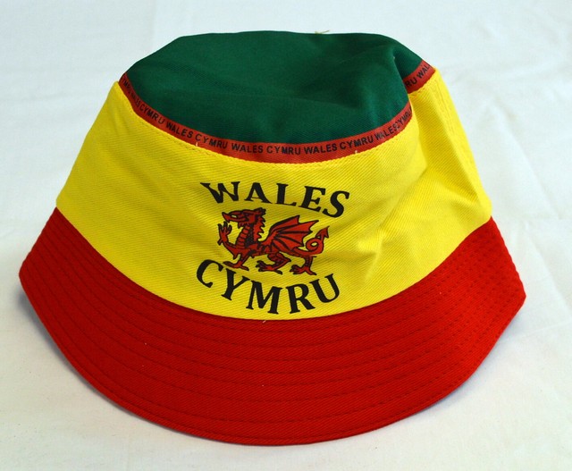 Welsh Red Dragon Summer Bucket Hat Wales Football Cymru for sale online