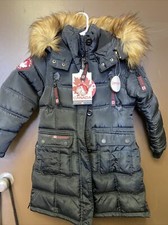 Canada Weather Gear Youth Size Small Faux Fur Long Puffer Coat