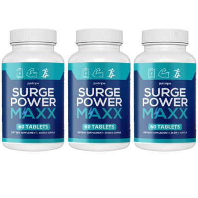 Surge Power Maxx Enhancement for Men, Best Supplement for Men - 3 Bottles