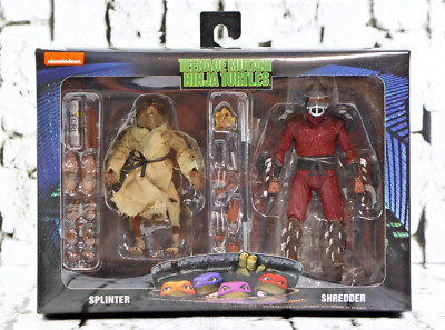 NECA Teenage Mutant Ninja Turtles Splinter Shredder 2-Pack Action Figures