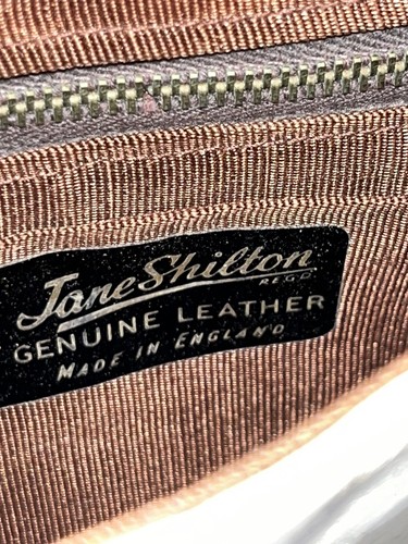 VTG JANE SHILTON Purse Shoulder Handbag Cream Genuine Leather 1971 England - Picture 16 of 18