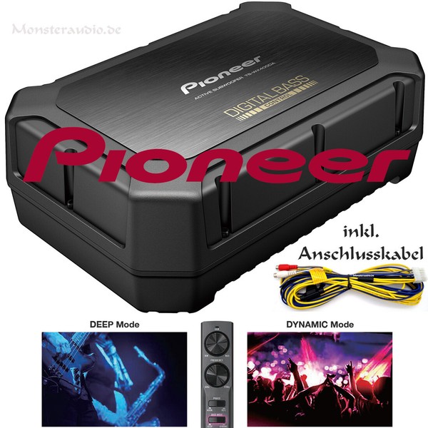 Pioneer TS-WX400DA Aktiv Untersitz-Subwoofer Massiv Auto Aktivsub 250 Watt-image