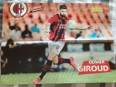 Poster Olivier Giroud - Milan AC - Guerin Sportivo - Neuf