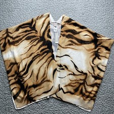Chico  s Ruana Womens Small Tiger Essence Wrap Front Kimono Oversized 109 MSRP