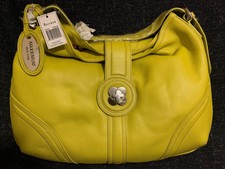 Maxximum New York-pebbled Leather Yellow Handbag X-large With Dust Bag