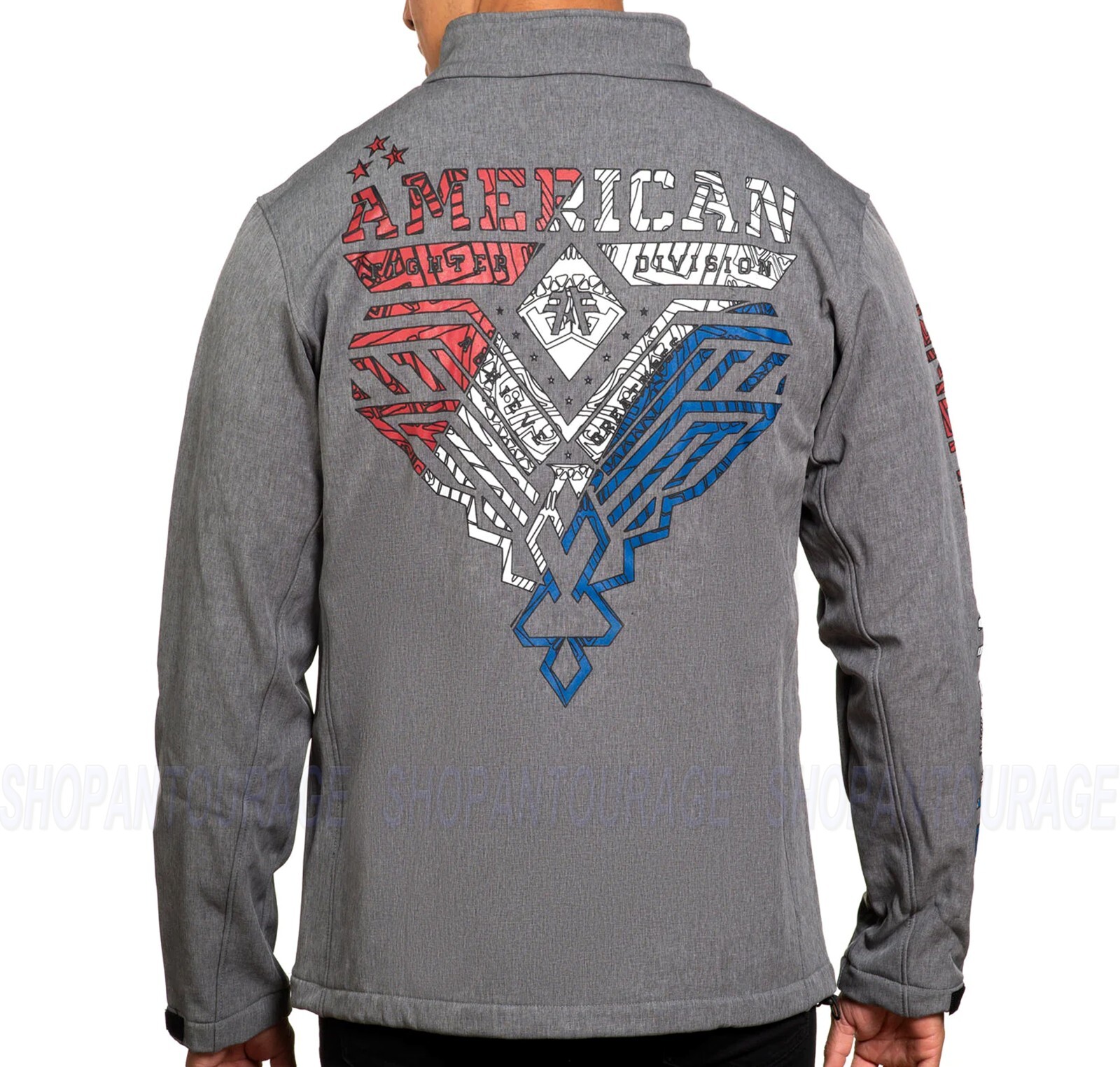 American Fighter Edgly FM13681 New Long Sleeve Zip Up Jacket for Men