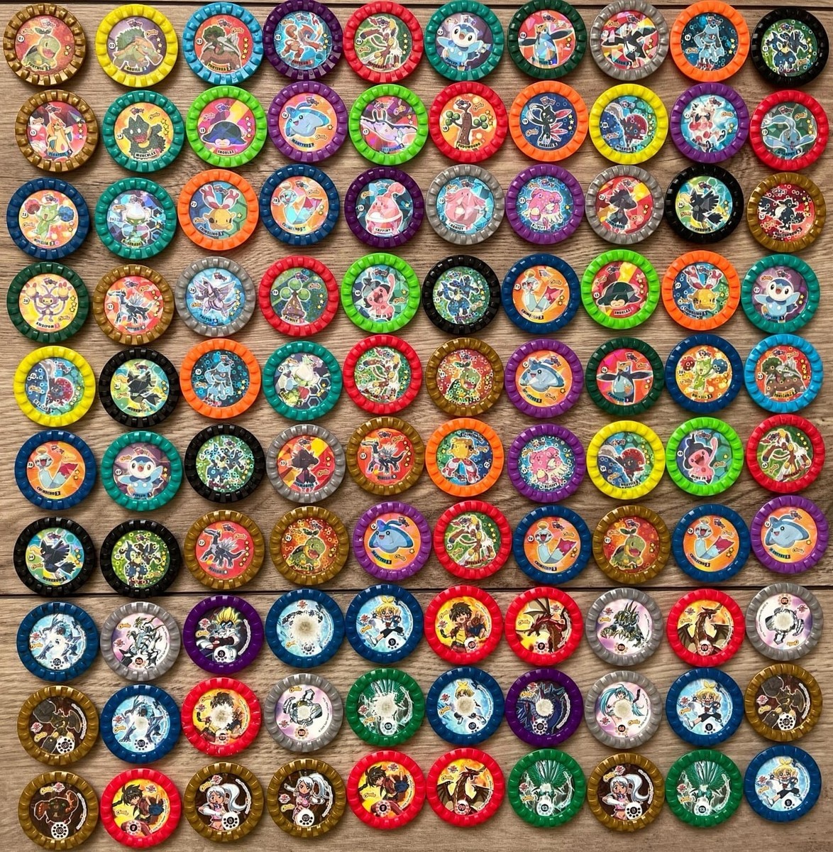 Vintage Rare Cheetos Pokemon Roks, Bakugan Tazos, Caps, Pogs, Tops