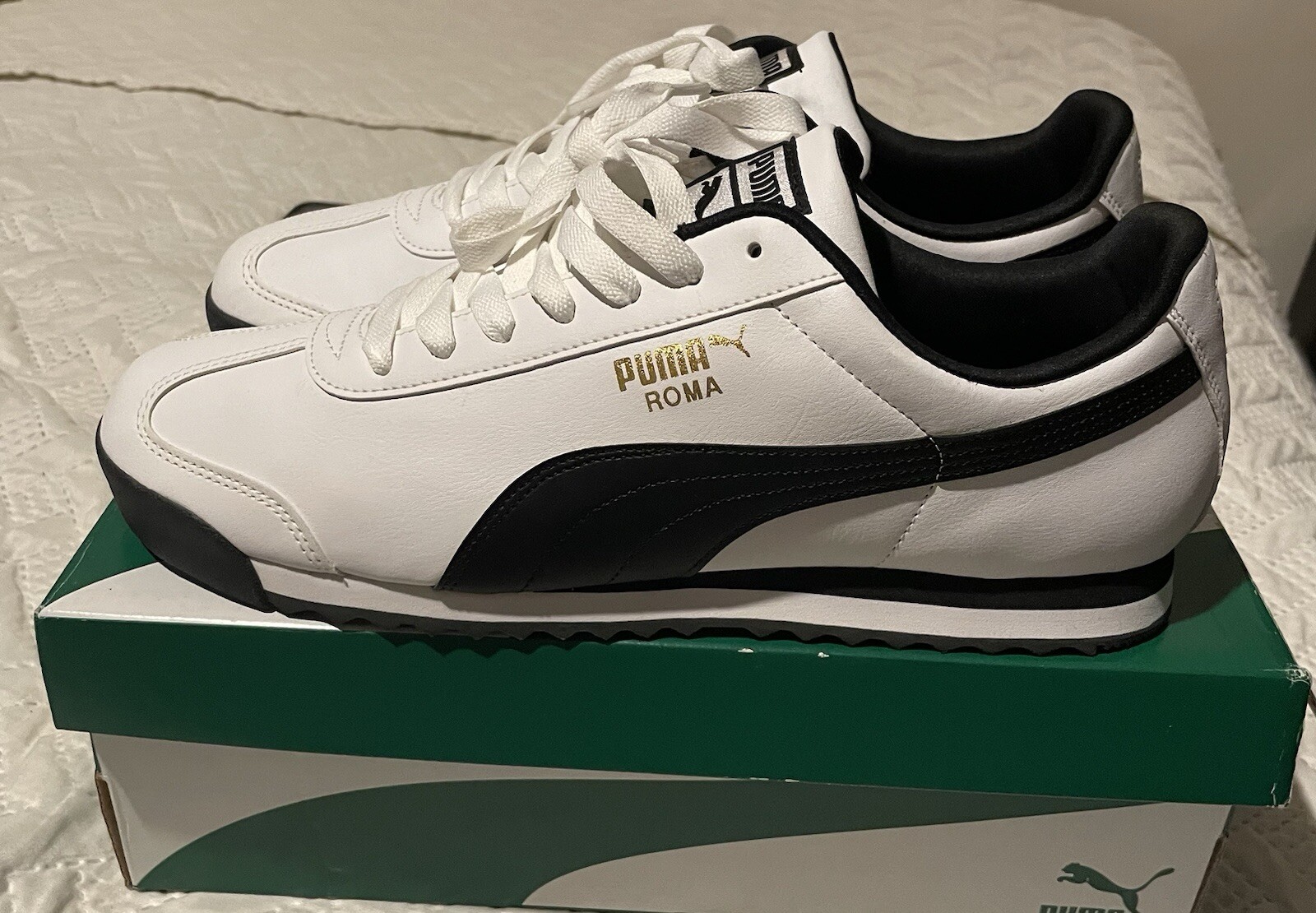 Size 13 - PUMA Roma Basic White - image 2