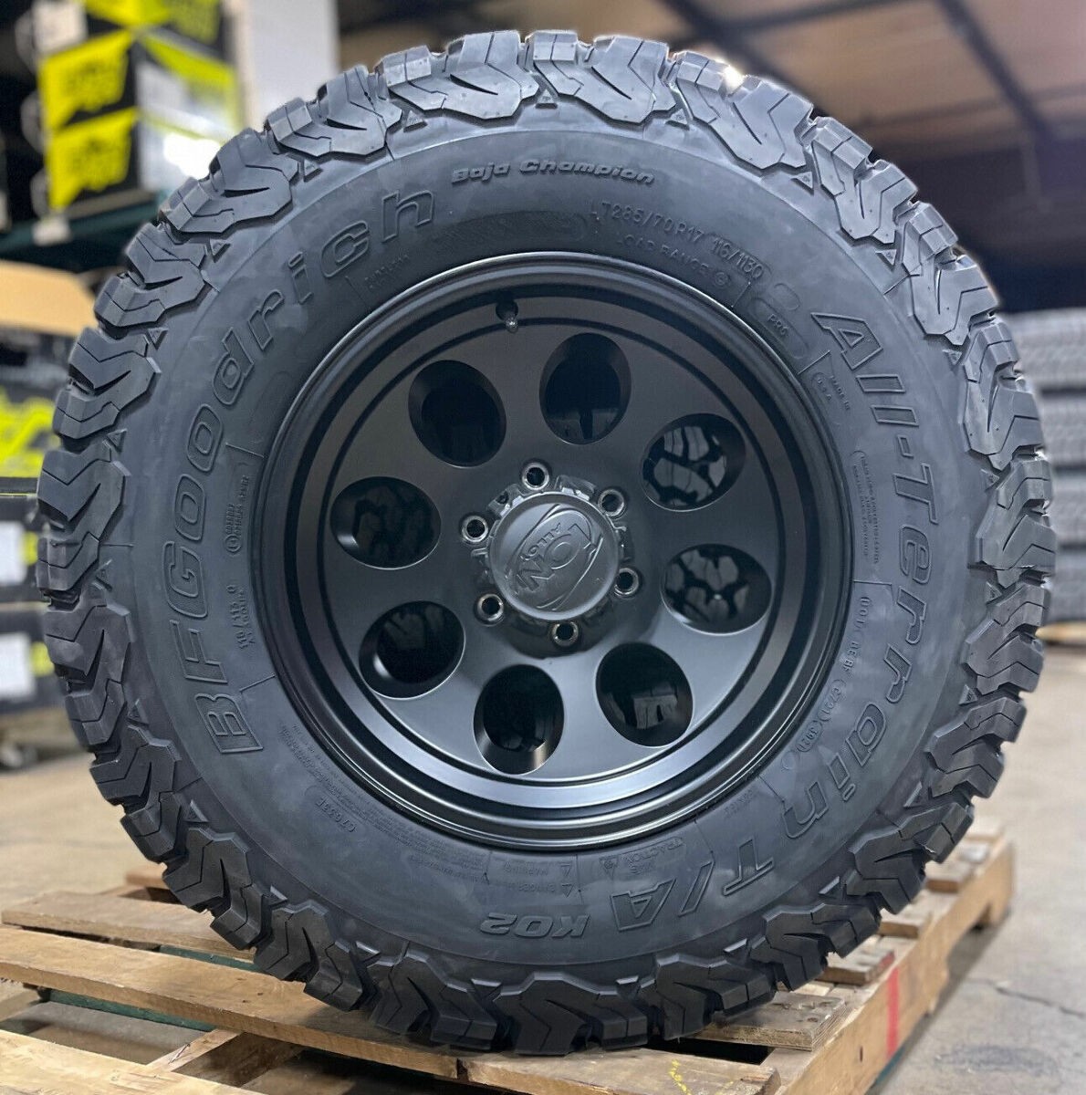 17x9 ION 171 Black Wheels Rims 33
