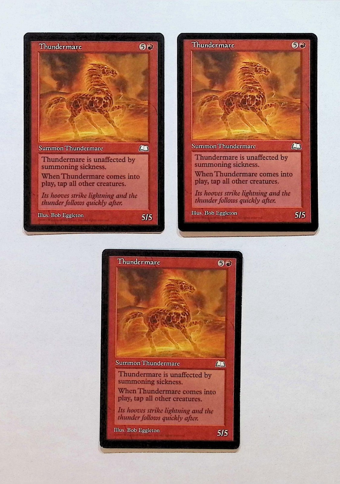 MTG - Magic The Gathering - Thundermare X 3 - Weatherlight - NP/ LN Or BETTER!