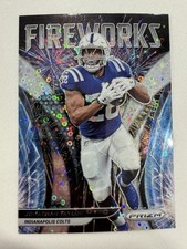 2021 Panini Prizm No Huddle Jonathan Taylor Disco Fireworks #F-3 COLTS