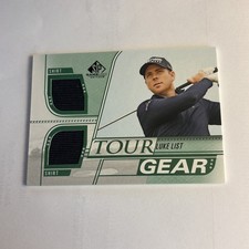 2021 UD SP Game Used Golf Tour Gear Luke List Dual Shirt Relic Patch Jersey PWE