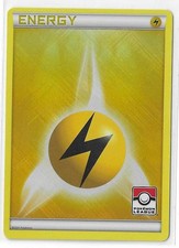 Lightning Energy League Stamped Promo 2011 Crosshatch Pokemon TCG Card NM