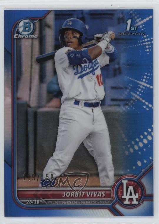 2022 Bowman Chrome Prospects Blue Refractor 119/150 Jorbit Vivas #BCP-24 18gt