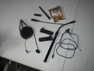 MISC. PARTS FOR WALKIE TALKIES- ANTENNAS, BELT CLIPS, ECT