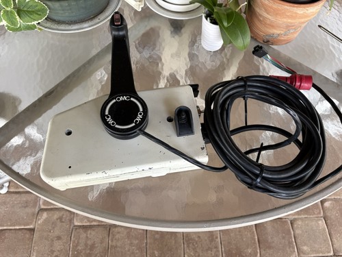 OMC side mount control box with trim and red plug harness # 0175943/0175945