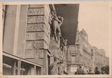 WW2 Photo of Soldiers Climbing Building Facade During Training