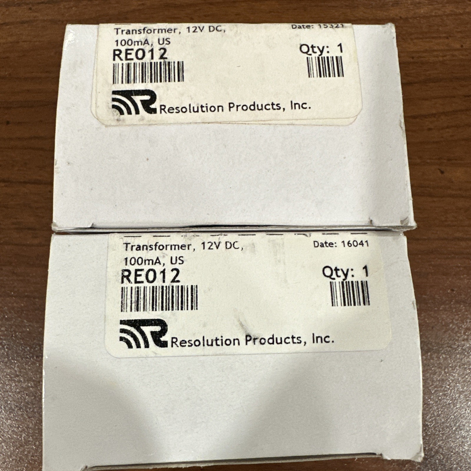 (2) RESOLUTION PRODUCTS RE012 AC DC Adaptor Transformer Powe
