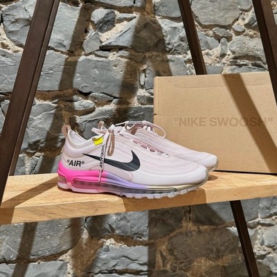 Nike X Off-White The Ten Elemental Rose Serena Queen Air Max 97 OG Sneakers 9 US