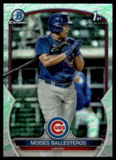 2023 Bowman Chrome Lunar Refractor 1st Moises Ballesteros Chicago Cubs #BCP-11