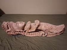 Late 19th Century Architectural Salvage Wood Carving With Custom Stand