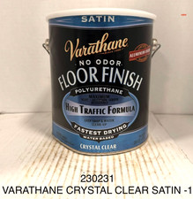 Varathane 230231 Crystal Clear Floor Finish gal DENTED CAN