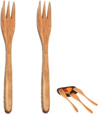 Wood Fork for Cooking, Meat Serving Forks Salad Servers Spaghetti Forks for