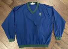 Vtg Walls Golf Jacket Adult XL V Neck Pullover St Andrews Scotland USA Made