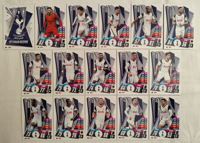Match Attax 20/21 Tottenham Hotspur Team Set Alle 16 Karten Full 2020/2021