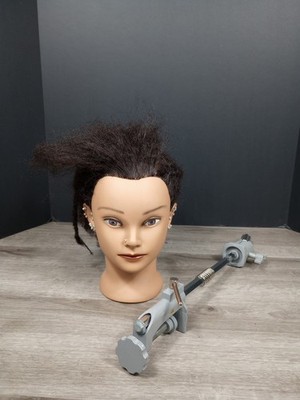 Pivot Point mannequin head real human hair 1:1 scale with stand