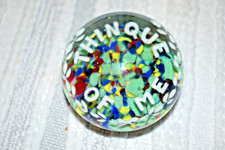 Fermacarte vintage in vetro con motto Gentile "Sottile di me"