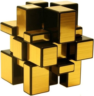 TANCH Mirror Speed Magic Cube 3X3 Puzzle Toy for Children & Gold 