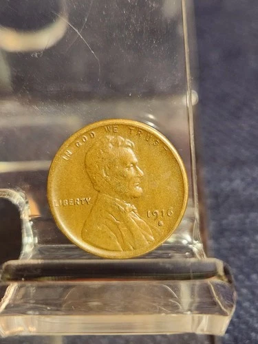 1916-S Lincoln Wheat Cent, Likely VF, Semi-Key Date, Natural Tone