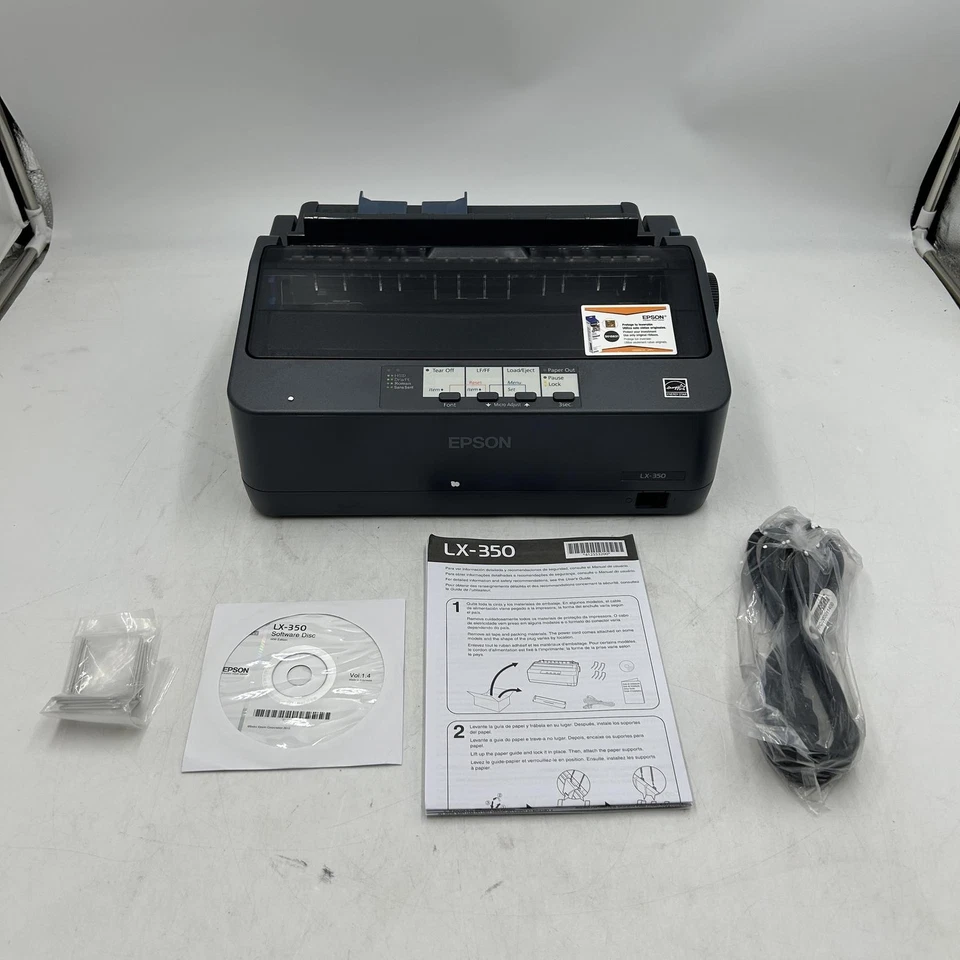 Epson LX-350 9 Pin Dot Matrix Printer - Image 3 of 4