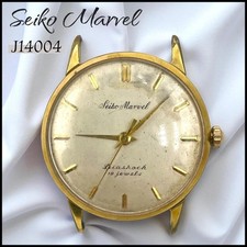 Seiko Marvel Hand-Wound Wristwatch 19J Analog 60s Rare Condition