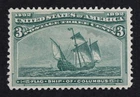 CKStamps: US Stamps Collection Scott#232 3c Columbian Unused LH Appear Regum