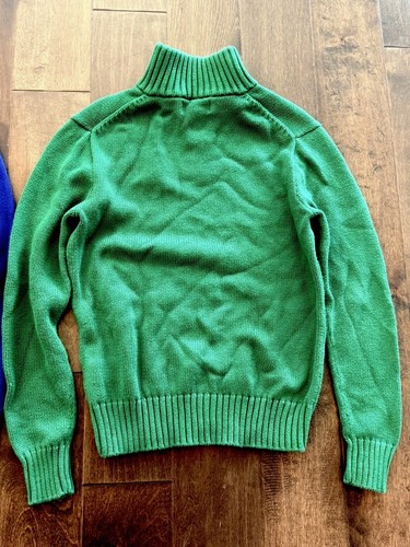 lot of 2 Sweaters Polo Ralph Lauren Big Boys L/14-16 Cotton Quarter Zip Pullover - Picture 8 of 8