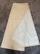 Fully Lined Opaque Cream Curtains - Pencil Pleat - L 72” (182cm) W 102” (259cm)