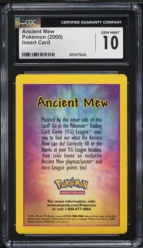 CGC 10 Ancient Mew Insert Card Movie Promo 2000 Pokemon