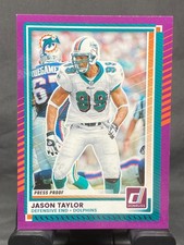 2025 Panini Donruss Football PURPLE Press Proof Jason Taylor #56