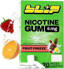 Nicotine Gum - Fruit Freeze - Help Quit Smoking Aid, Reduce Cravings