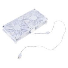 Twin Frame Cooling Unit for Desk Side Electronics with USB Cable Circulation